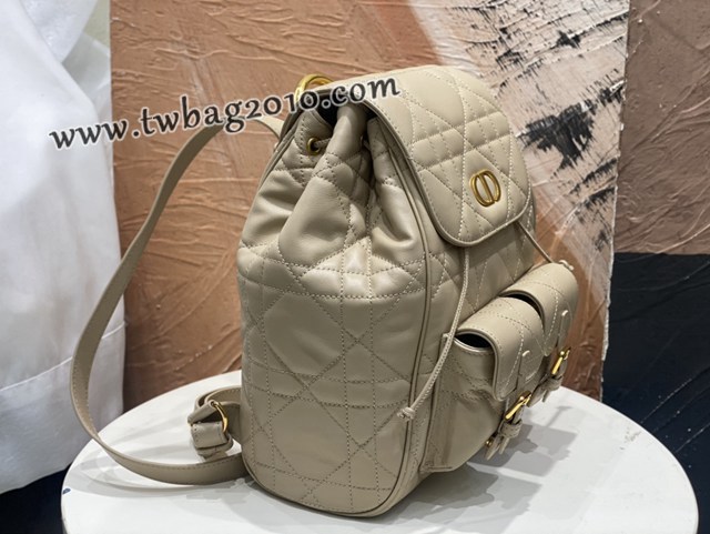 Dior专柜2025早春新款迪奥高仿原单大号Caro双肩背包女士后背包 djfk1819